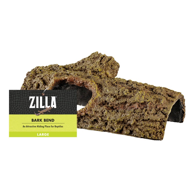 Zilla Pet Reptile Bark Bends Terrarium Decor, Large - Image 1